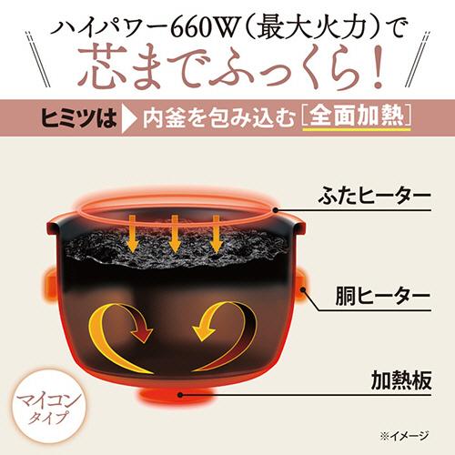 象印（ZOJIRUSHI） マイコン炊飯ジャー「極め炊き」 黒厚釜 5．5合