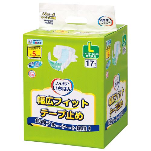 エルモア カミ商事 いちばん 幅広フィットテープ止め L 1パック