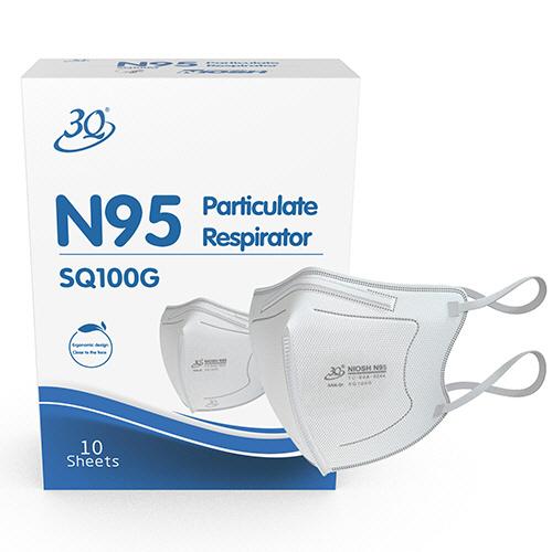 クー・メディカル・ジャパン N95微粒子用マスク SQ100G 1パック（10枚） 6681847ぱーそなるたのめーる 通販