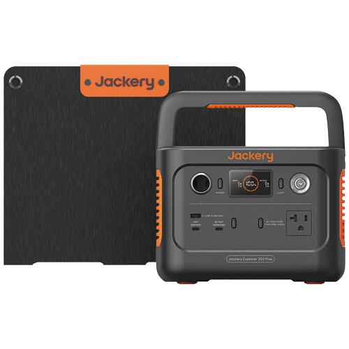 【新品未使用】Jackery JSG-0304Bポータブル電源ソーラーセット ジャクリ ポータブル電源 300Plus 288Wh JSG