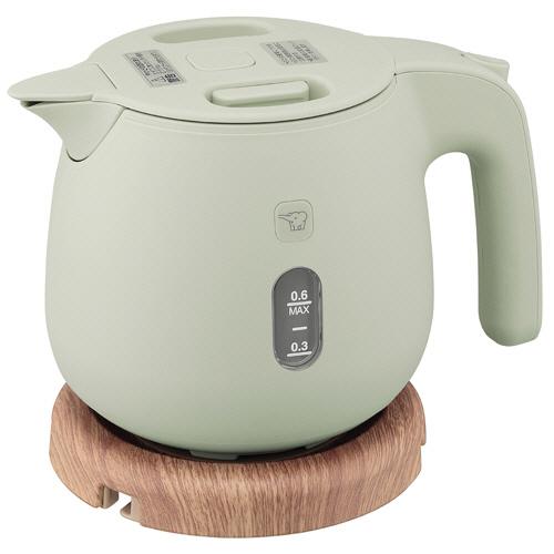 象印　電気ケトル　0.6   グリーン 象印（ZOJIRUSHI） 電気ケトル 0．6L ダスティグリーン CK