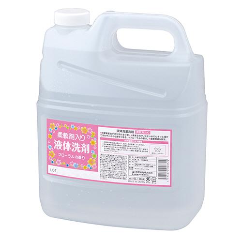 熊野油脂　ファーマアクト　液体洗濯洗剤　柔軟剤入り　４Ｌ／本　１セット（４本）（Yahoo!・ぱーそなるたのめーる）