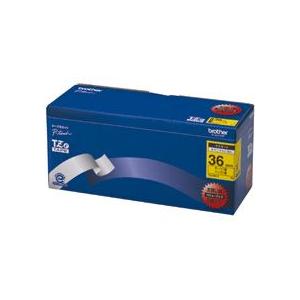 ブラザー工業 ピータッチ TZeテープ ラミネートテープ 36mm 黄