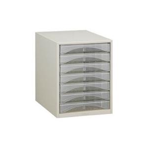 ＴＲＵＳＣＯ　レターケース　Ａ４型・浅型タイプ　７段　Ａ４−Ｓ７Ｐ　１台 （メーカー直送）