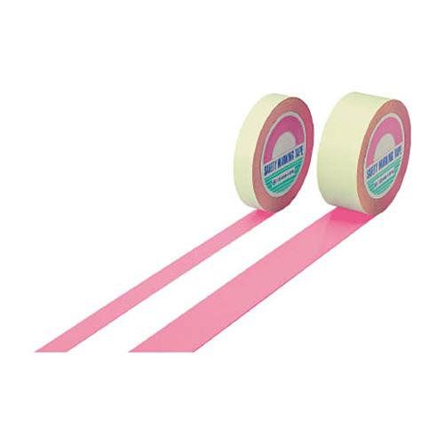 気質アップ 日本緑十字社　ガードテープ（ラインテープ）　ピンク　５０ｍｍ幅×１００ｍ　屋内用　１４８０６７　１巻 （メーカー直送） その他梱包用テープ