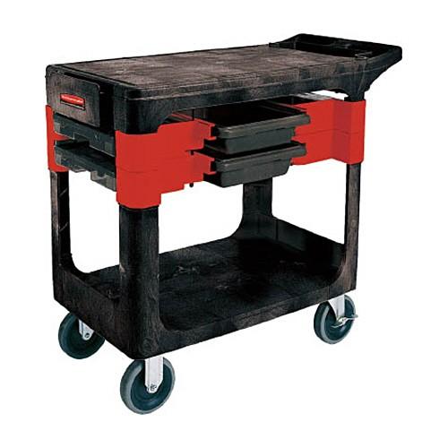 ニューウェル・ラバーメイド・ジャパン　エレクター　トレードカート　６１８０−ＢＬＡ　１台　（メーカー直送品）