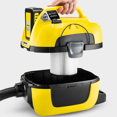 ケルヒャー（KARCHER） 乾湿両用コードレスバキュームクリーナー WD