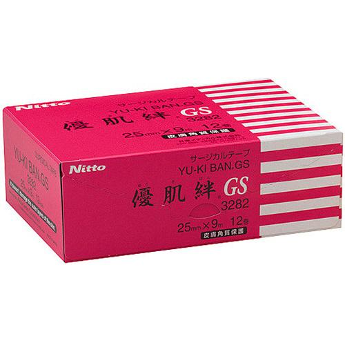 優肌絆３２８２ 25mm×9m 未使用1ケース ニトムズ 優肌絆 GS 不織布 25mm×9m 3282 1箱（12巻