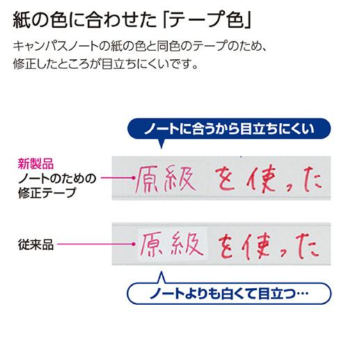 コクヨ　キャンパスノートのための修正テープ　つめ替え用テープ　Ａ罫用　６ｍ　ピンク　ＴＷ−ＮＴ３３６　１セット（１０個）｜tanomail｜04