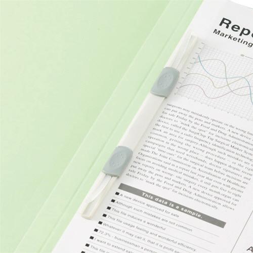 TANOSEE フラットファイル(再生PP) A4タテ 150枚収容 背幅18mm グリーン 1セット(25冊:5冊×5パック)|tanomail|02