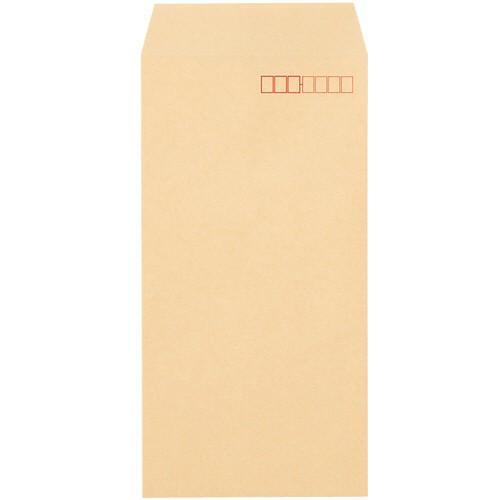 ＴＡＮＯＳＥＥ　クラフト封筒　テープ付　長３　７０ｇ／ｍ2　〒枠あり　１セット（３０００枚：１０００枚×３箱）