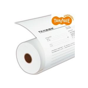 TANOSEE　感熱ＦＡＸロール紙　Ａ４　幅２１０ｍｍ×長さ３０ｍ　芯内径０.５インチ　表発色　１セット（１２本）