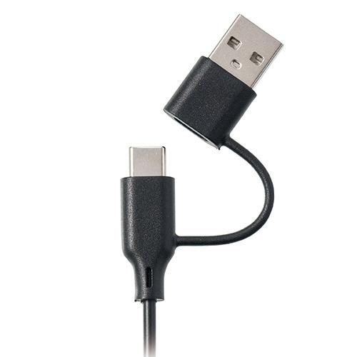 ＴＡＮＯＳＥＥ　サイレントマウス　ＢｌｕｅＬＥＤ（有線ＵＳＢ−Ａ＆Ｔｙｐｅ−Ｃ両用）　ブラック　ＭＡ−ＴＭＹＢＬ３　１セット（１０個）