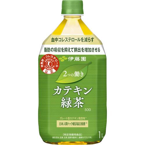 伊藤園　２つの働き　カテキン緑茶５００　１Ｌ　ペットボトル　１ケース（１２本）