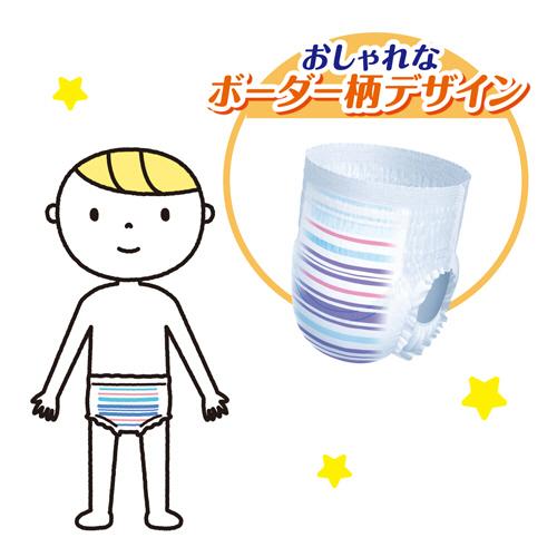 大王製紙　グーン　ナイトキッズパンツ　男女共用（１３−２５ｋｇ）　１セット（１３２枚：２２枚×６パック）（お取寄せ品)の画像