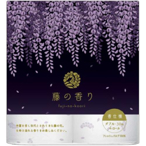 四国特紙 トイレットペーパー 藤の香り ダブル 芯あり 30m 1セット