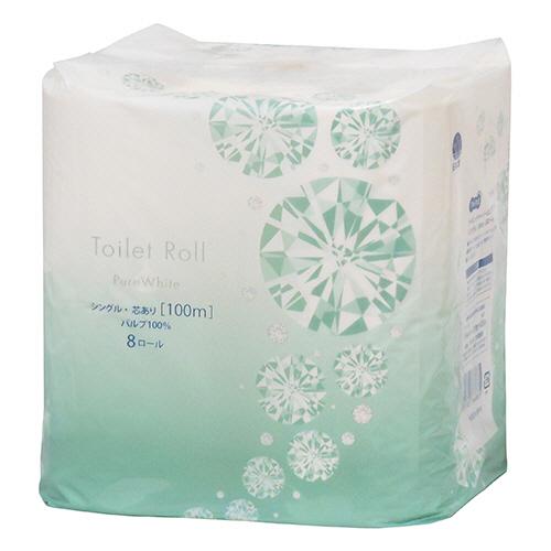 大塚商会 TANOSEE トイレットペーパー ピュアホワイト シングル