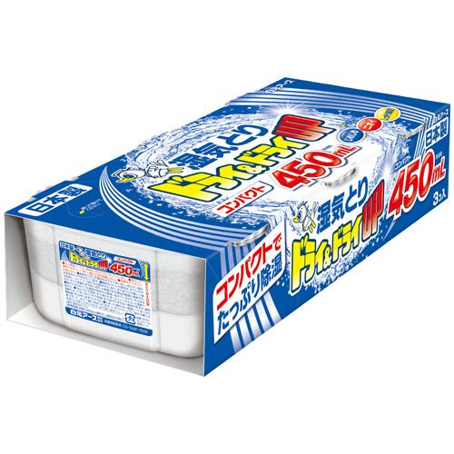 白元アース　湿気とり　ドライ＆ドライＵＰ　４５０ｍＬ　１セット（４５個：３個×１５パック） の商品画像