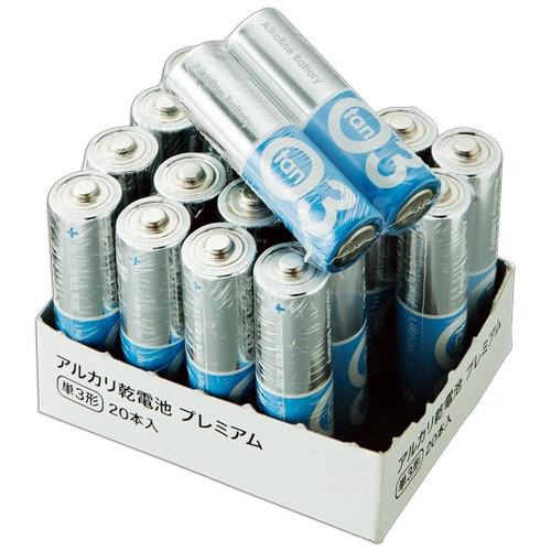 TANOSEE アルカリ乾電池 プレミアム 単３形 １セット（６０本：２０本