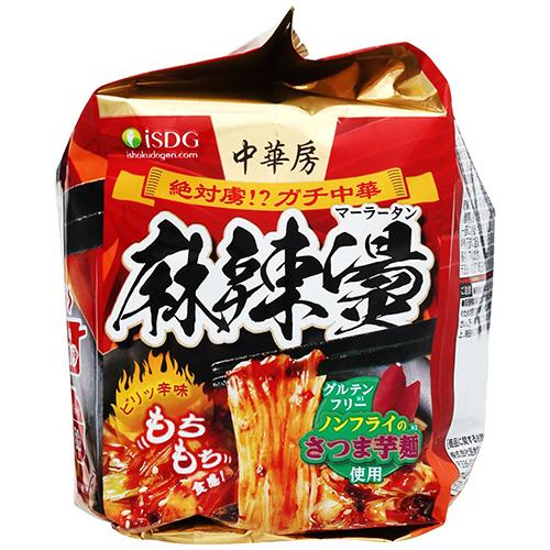 中華房　麻辣燙　マーラータン　3食入✕10袋　まとめ売り　麻辣湯　さつまい芋麺 医食同源ドットコム 中華房 麻辣湯（マーラータン） 袋麺 88g 1