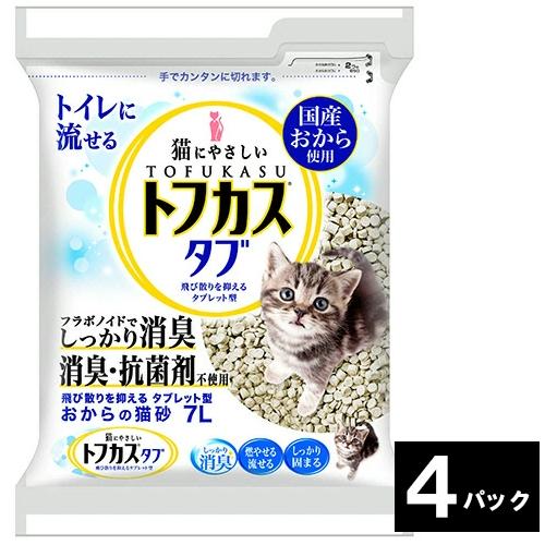 猫砂 おから ７L 4パックセット（Yahoo!・ぱーそなるたのめーる）
