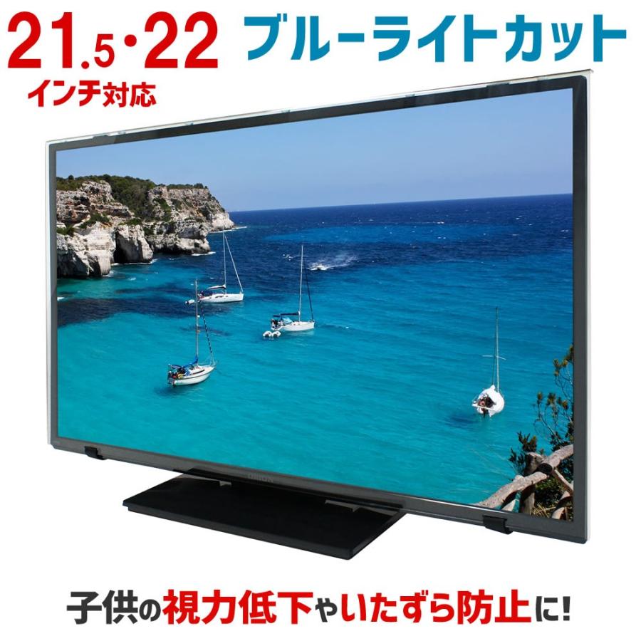 液晶テレビ保護パネル ブルーライトカット 21.5・22型 21.5・22インチ カット率44.73％ 液晶テレビ 保護 デスクトップPC パネル 2mm厚 21522DB｜tanonmasuwa