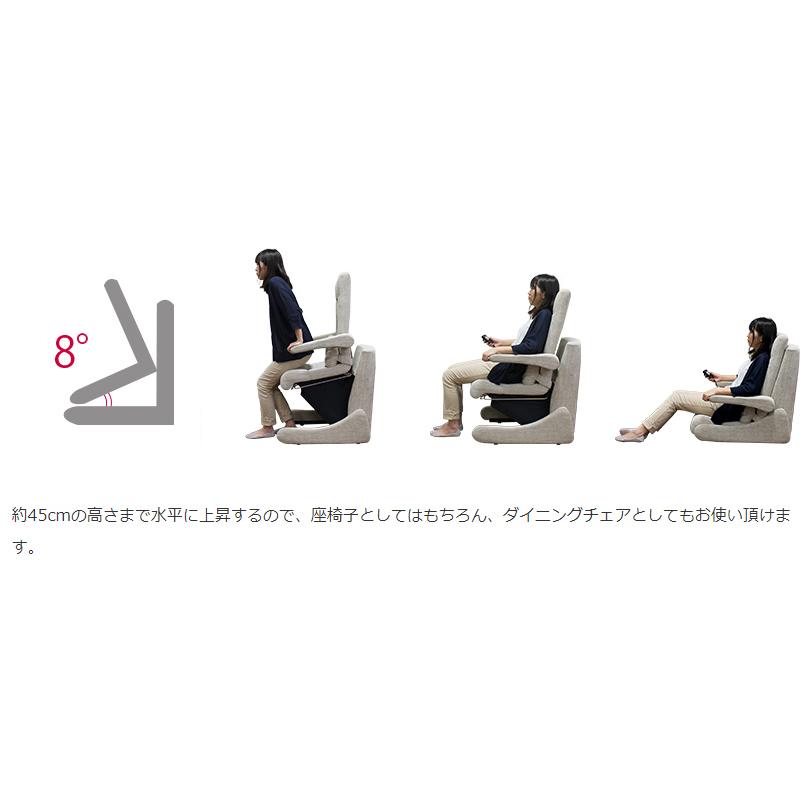 電動起立補助座椅子 のぞみII 馬場家具 電動昇降椅子 電動昇降座椅子