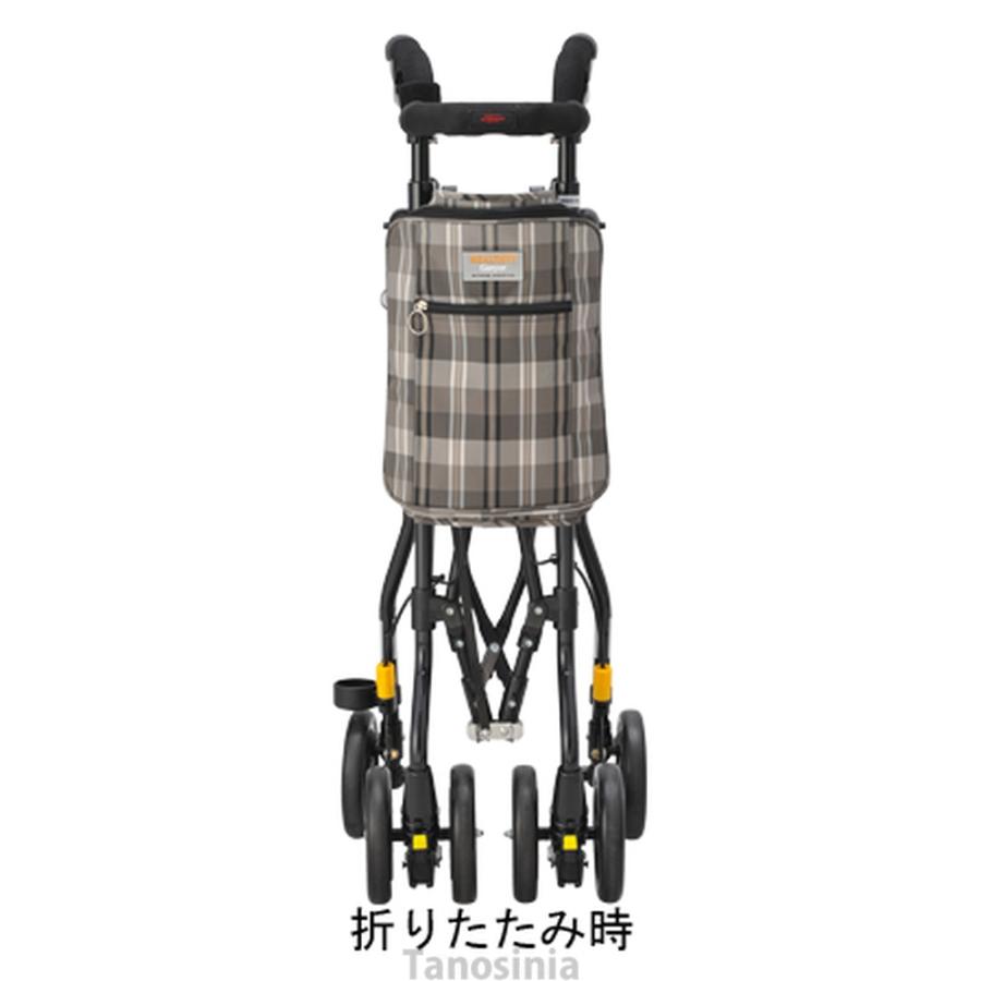 ヘルシーワン・ギャルソン ウィズワン k24-1 シルバーカー 歩行車 コンパクト 折りたたみ_1