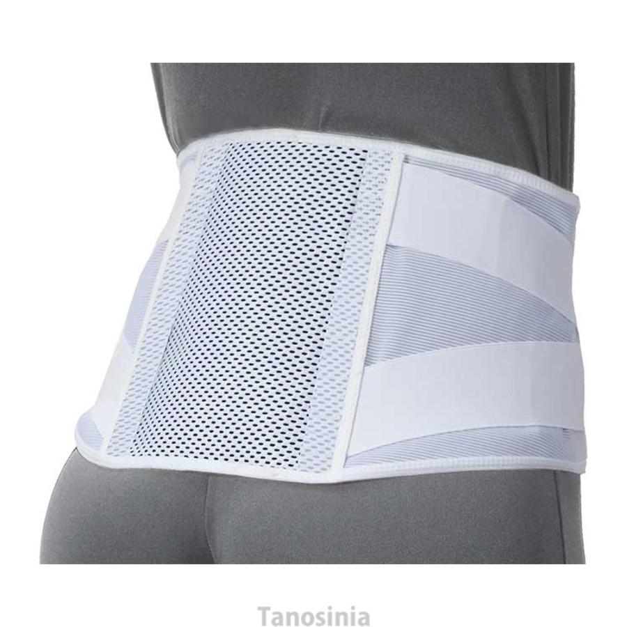 腰痛コルセット 通気性メッシュ 白 コルセット 腰痛 軽量 メッシュ 通異性 ソフト くびれ ランバック