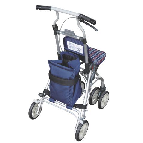 シルバーカー　高齢者用　ポシェットⅡ　未使用品 ポシェットボンベII No.672B ネイビー シルバーカー 介護用品