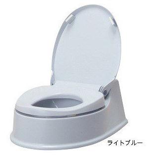 サニタリエースHG両用式 534-113 アロン化成 介護用品 簡易設置トイレ オイルダンパー フタと便座が静かに閉まる 高齢者 シニア 洋式トイレ 汲み取り 便器の画像
