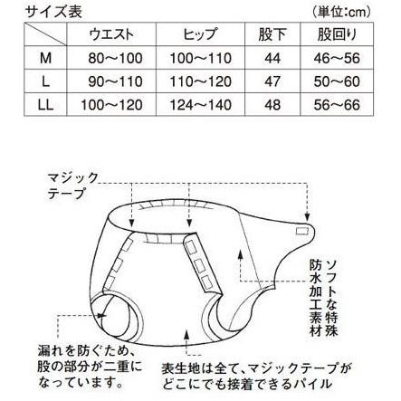 フリーカバー 403903 M クリーム 介護用品 フットマーク おむつカバー