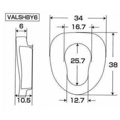 介護用品 補高便座やわらか 補高3cm VALSHBY3パナソニック電工ライフテックの画像