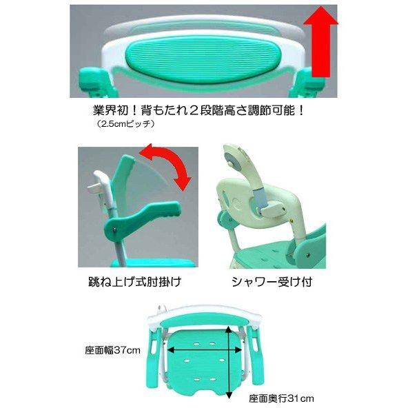 シャワーチェア 折りたたみ 楽湯DX 7250 介護用品 風呂椅子