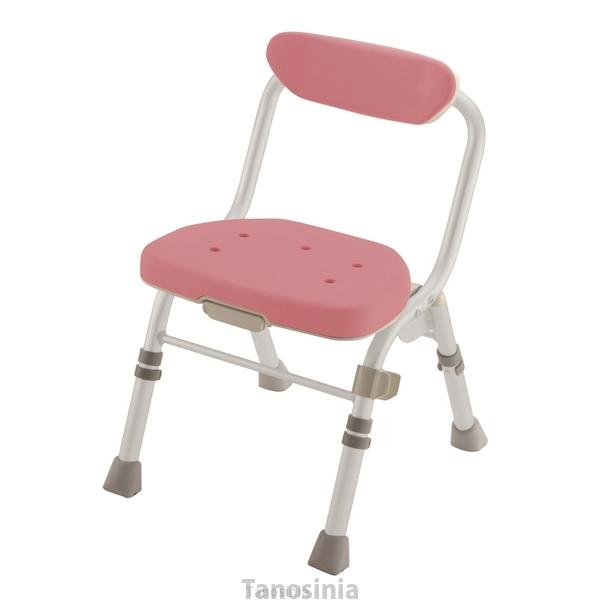中古 リッチェル シャワーチェア 折りたたみ お風呂チェア 肘掛け 介護 リッチェル 折りたたみシャワーチェア M型 背なし シャワーフック付
