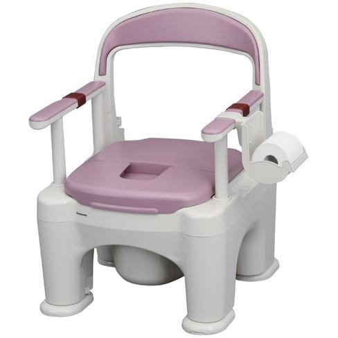 ポータブルトイレ 座楽 ラフィーネ プラスチック便座タイプ PN-L30200