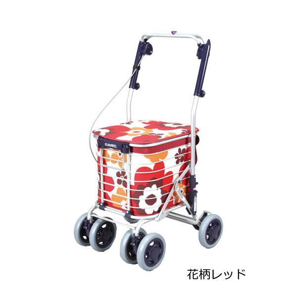 シルバーカー 折りたたみ式 ネイビー　スワレル バッグ付アルミワイヤーカート スワレル ユーバ産業 折りたたみ