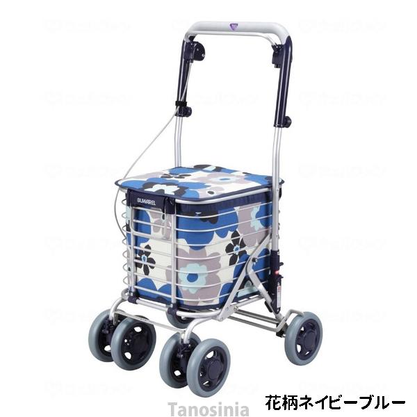 シルバーカー　ユーバ産業 アルミワイヤーワゴンカート バッグ付アルミワイヤーカート スワレル ユーバ産業 折りたたみ