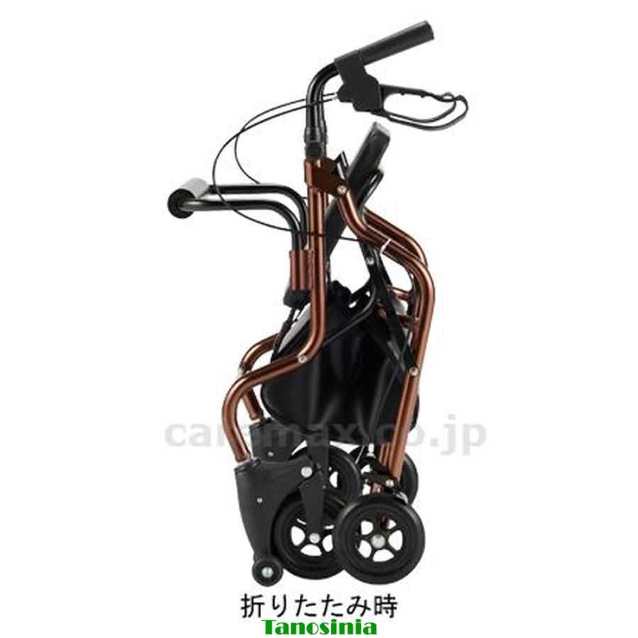 スルーン歩行車　コエル シルバーカー マキテック 介護用品 折りたたみ キャスター 座面 大型バッグ_1