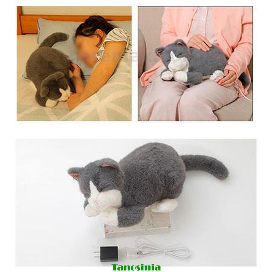 ぬいぐるみ 猫 ねこ ネコ 抱っこ 温感 心音 かわいい 癒し リラックス グッズ Relapy ブリティッシュショートヘアー RLP1-CT アニマル_2