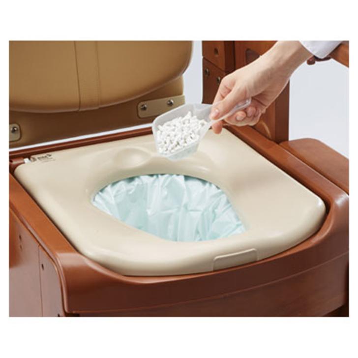 ポータブルトイレ 家具調トイレセレクトR 自動ラップタイプ ノーマル
