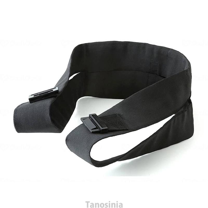ラクナール 腸腰筋ストレッチベルト ブラック : タノシニア 介護用品