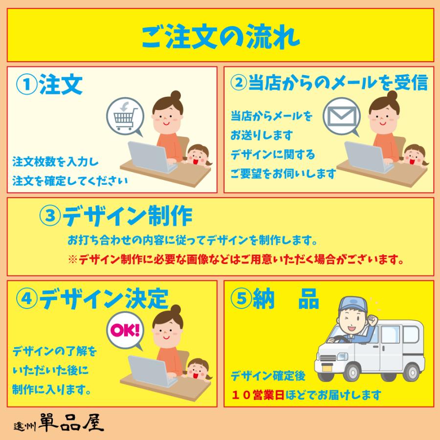 オリジナルデザイン卓上ミニのぼり旗3本セット あなただけのデザインで