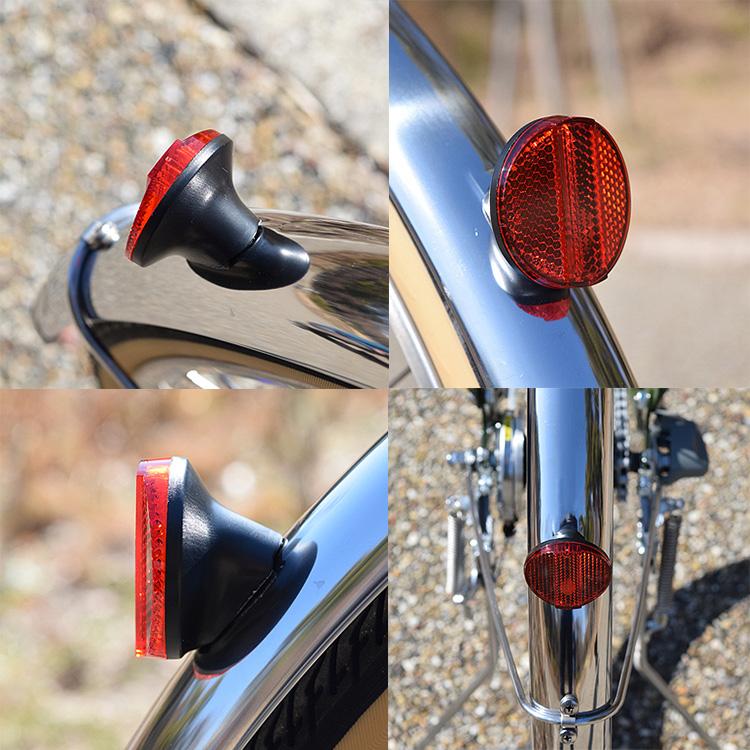 泥除け用リアリフレクター RR-165-BMR RR-165-GMR RR-165-SMR 自転車用