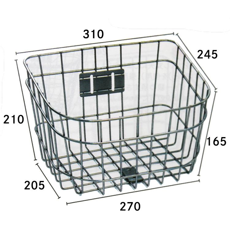 自転車用D型ワイヤーカゴ SSK-705 自転車の前かご 自転車用前カゴ