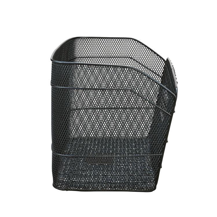 自転車用前かご 底デカーゴ D-C430 ダークグレー ブラックメタル 軽快