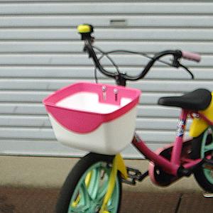 幼児用前かご SW-911 プラバスケット ピンク×ホワイト : 自転車グッズ