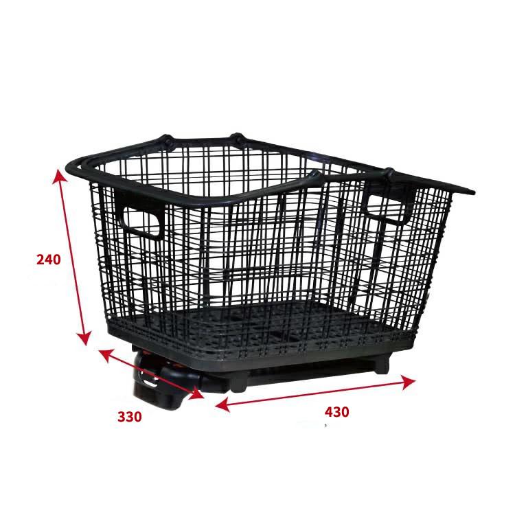 OGK技研 日本製 簡単着脱 ファッションリアバスケットRB-009B6