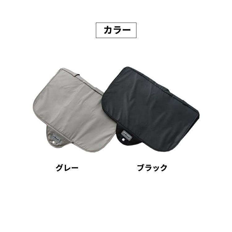 2段式ワイド前カゴカバー 大きいサイズ用 BC-2000 ブラック グレー
