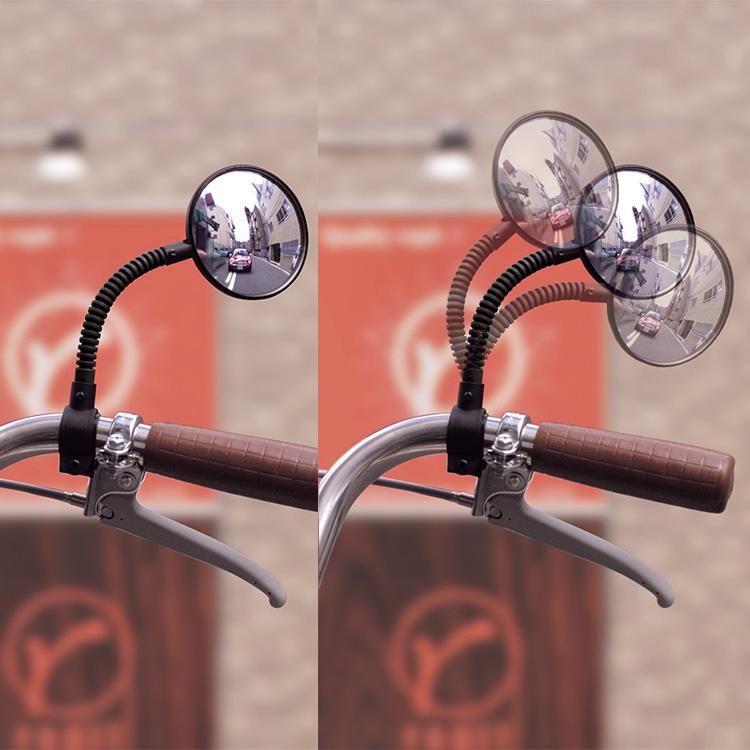 ロングフレキシブルミラー KW-60 左右兼用 〔一個入り〕自転車用
